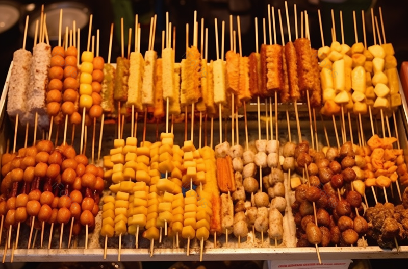 四川传统串串街头小吃饮食肉多样,高清,摄影图,摄影图片,图片大全,摄影图免费下载